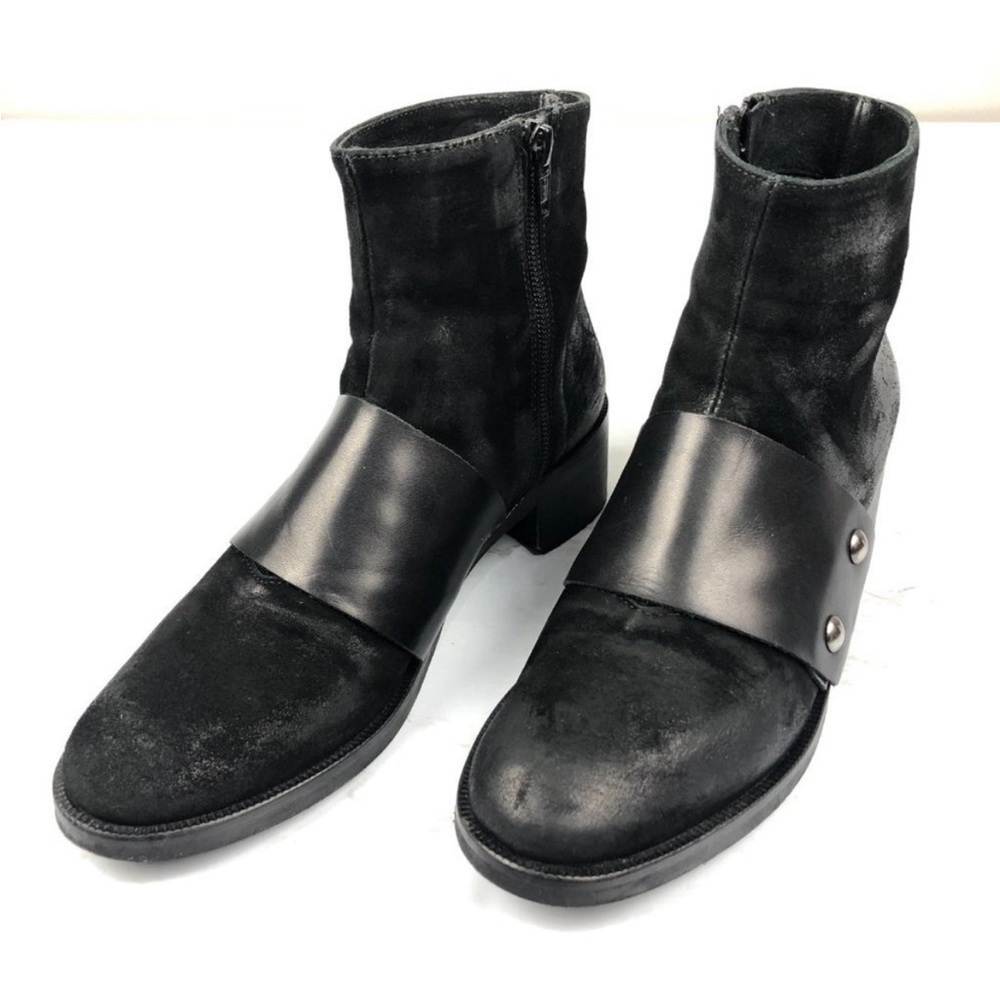 Stelle Monelle Vera Gomma Suede & Leather Studded Booties